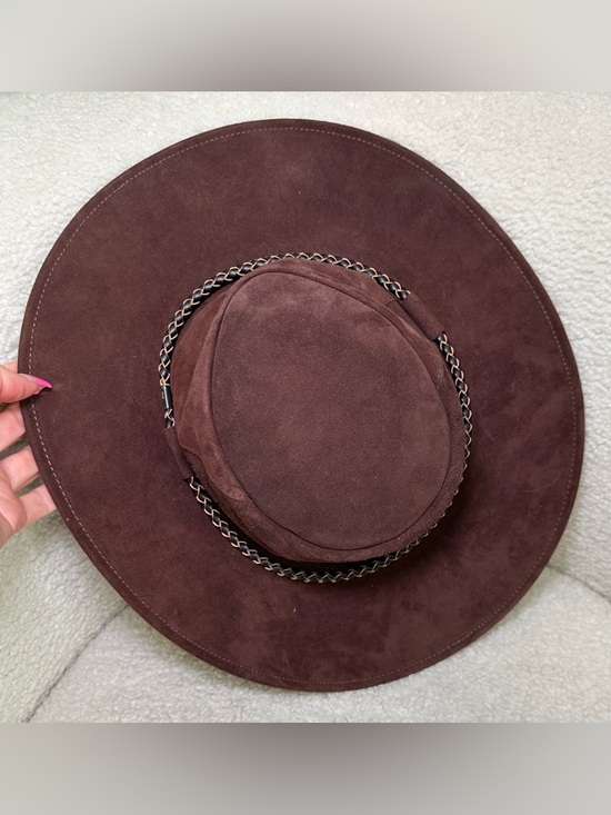 Kakadu Traders Australia‎ Kangaroo Leather Outback Hat Brown Western Cowgirl S main image 12